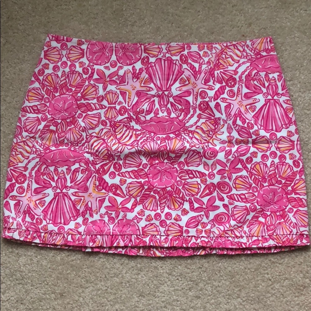 NWOT Lilly Pulitzer Callie Skirt in Pink Shell